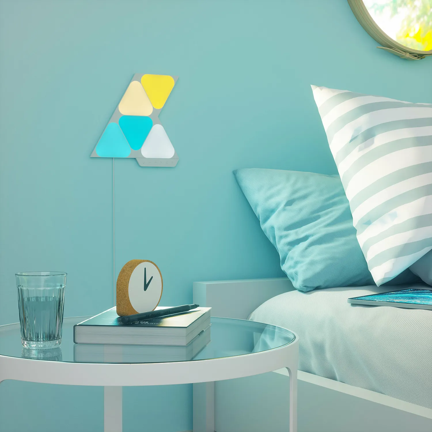 Smart lighting Starter kit Nanoleaf Shapes, Triangles Mini, (NL48-5002TW-5PK), White, 5 Pack