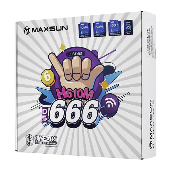 Материнская плата MaxSun H610M 666 WIFI6 D5