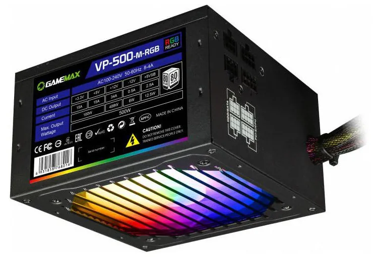 Блок питания GameMax VP-500-M-RGB