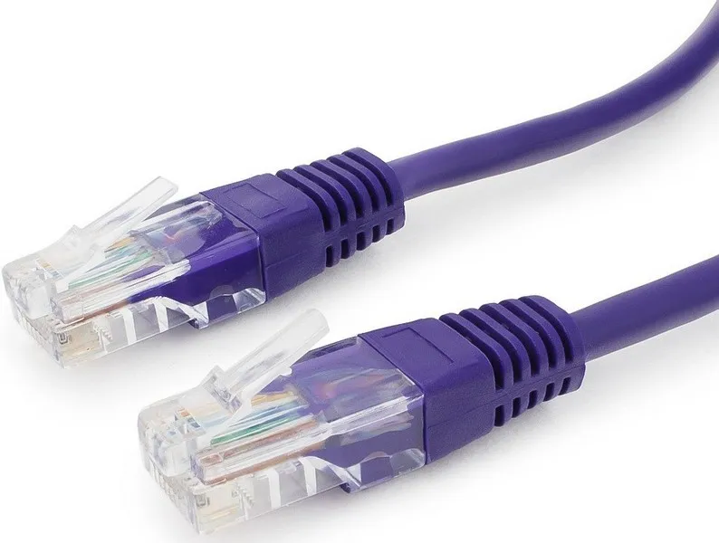 Патч корд UTP 5e-Cat 1.5 m Cablexpert PP12-1.5M/V фиолетовый