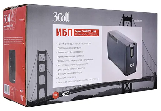 ИБП 3Cott 3Cott-1050-CNL Connect line
