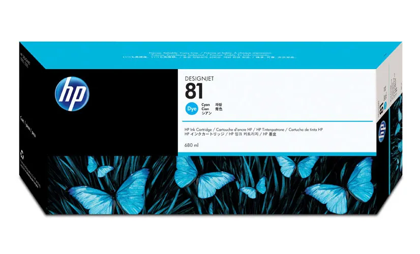 Картридж Cyan Dye Ink №81 C4931A