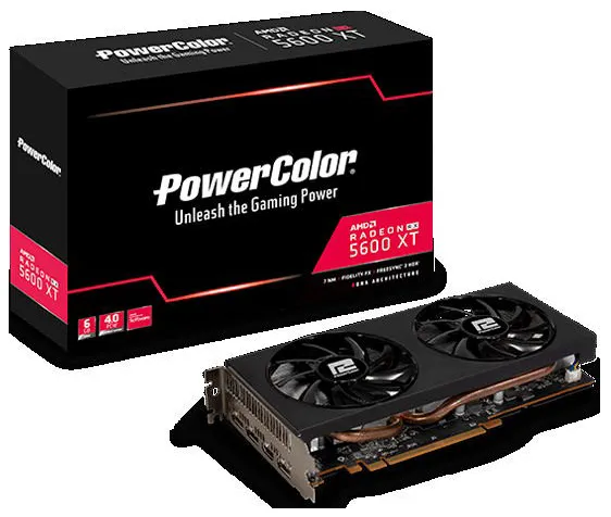 Видеокарта PowerColor Radeon RX 5600XT 6GBD6-3DHV2/OC