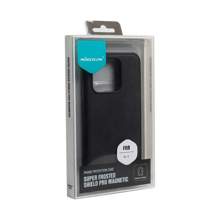 Чехол для телефона NILLKIN для Xiaomi 13 SFSMC-01 Super Frosted Shield Magnetic Case Чёрный