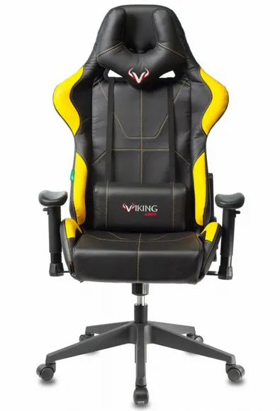 Игровое компьютерное кресло Бюрократ VIKING-5-AERO черный/желтый