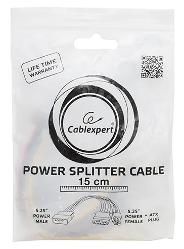 Кабель Molex 4 pin - Molex 4 pin + ATX 4 pin, Cablexpert CC-PSU-4