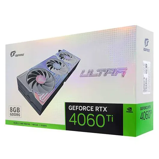 Видеокарта 8 GB Colorful iGame RTX 4060 Ti Ultra W OC 8GB-V