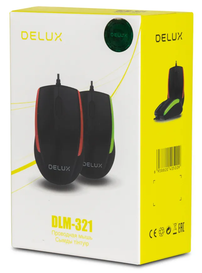 Компьютерная мышь проводная Delux DLM-321OUB