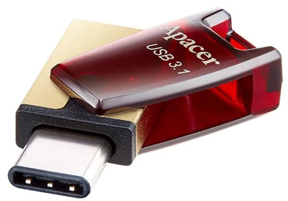 USB Флеш 64GB 3.1 + Type-C Apacer AH180 AP64GAH180R-1