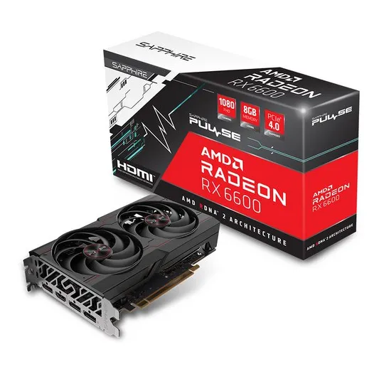 Видеокарта Sapphire PULSE RADEON RX 6600 GAMING 8G (11310-01-20G)