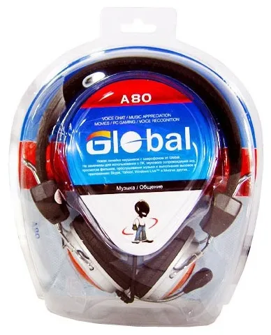 Наушники Global A-80 Комбинированный