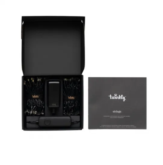 Гирлянда Twinkly Strings 250 AWW, Gen II, IP44, 20m, Black wire