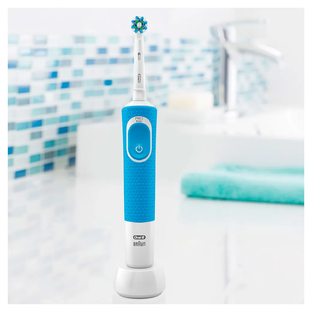 Электрическая зубная щётка Oral-B Vitality D100.413.1 CrossAction тип 3710 (3757) Blue (голубая)