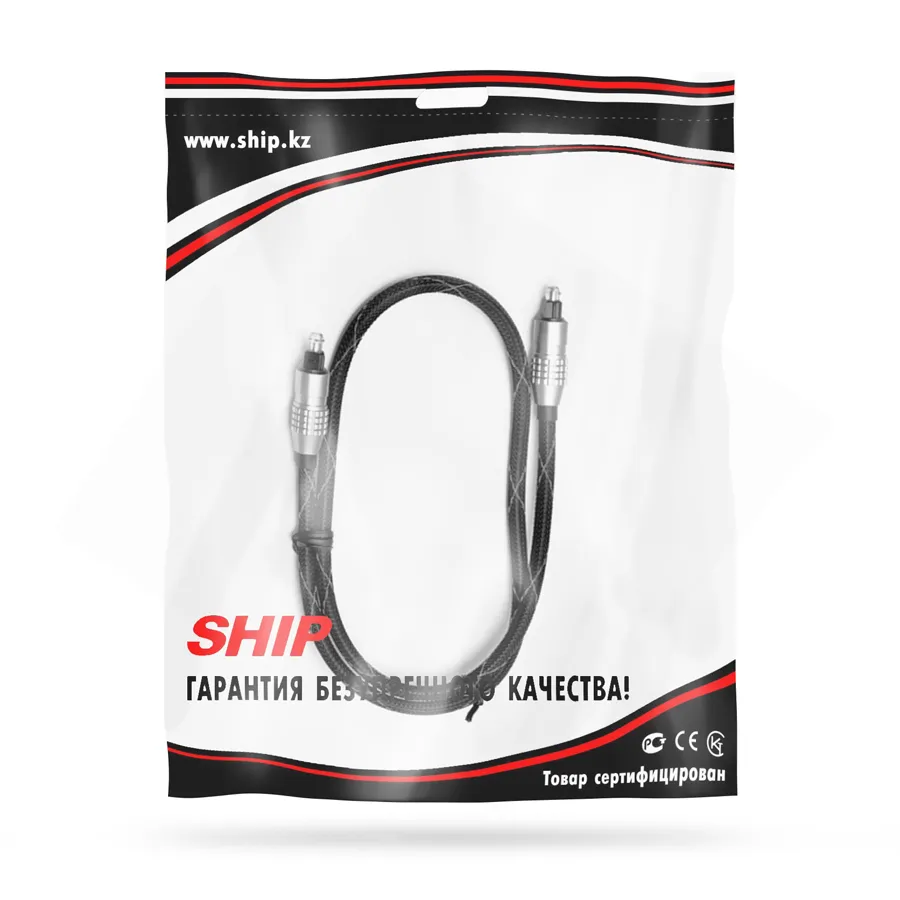 Интерфейсный кабель SHIP TOSLINK 0.75P Чёрный