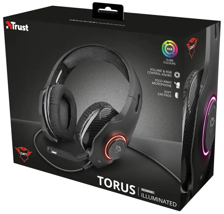 Наушники Trust GXT 455 Torus RGB с подсветкой