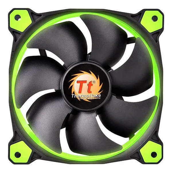 Кулер для корпуса Thermaltake Riing 12 LED Radiator Fan Green 3 Pack CL-F055-PL12GR-A