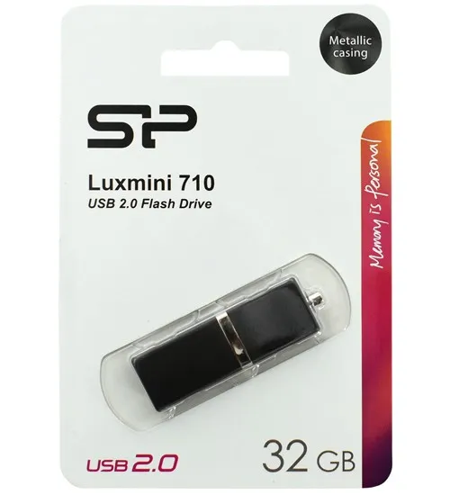 USB флешка 32GB Silicon Power LuxMini 710 SP032GBUF2710V1K USB 2.0 black