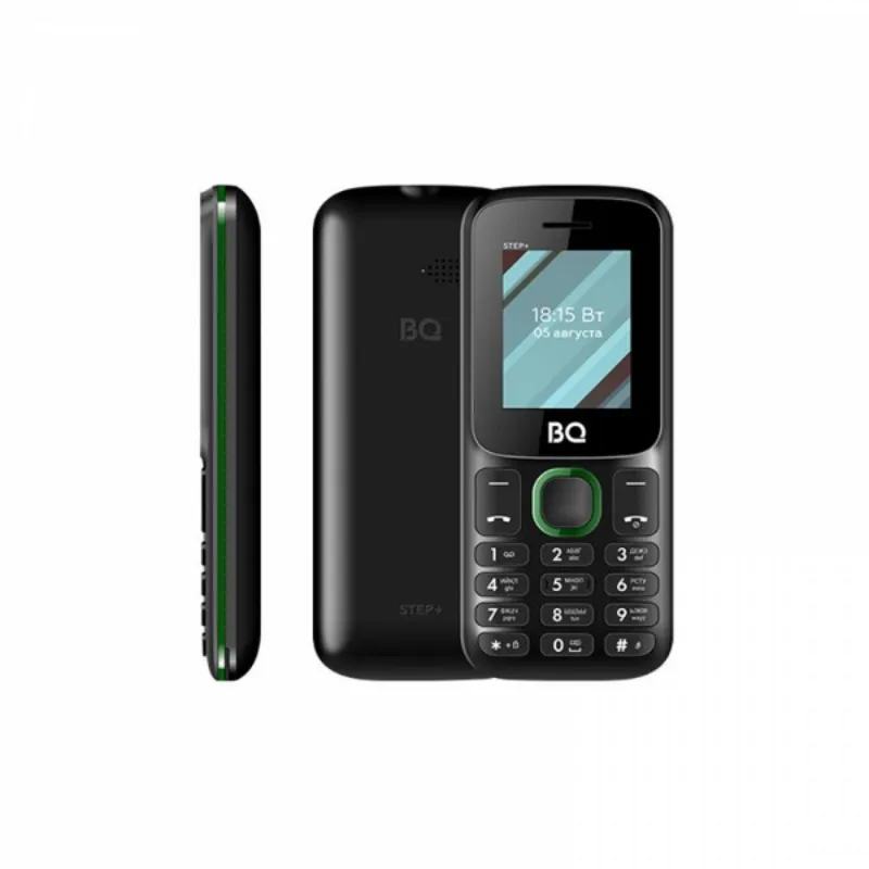 Мобильный телефон BQ-1848 Step+ black+green