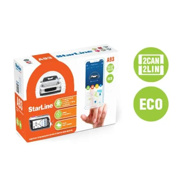 Автомобильная сигнализация StarLine A93 V2 2CAN+2LIN ECO