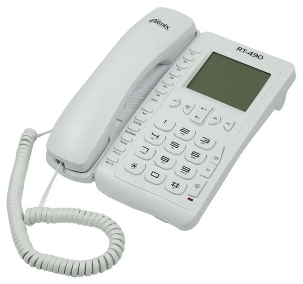 Телефон проводной Ritmix RT-490 Белый