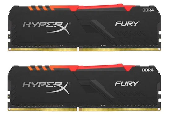 Оперативная память 64 GB kit Kingston HyperX Fury RGB HX432C16FB3AK2/64