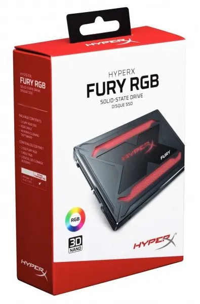 SSD накопитель 240Gb Kingston HyperX Fury RGB SHFR200/240G