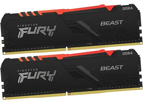 Оперативная память 16 GB kit Kingston Fury Beast RGB KF432C16BBAK2/16