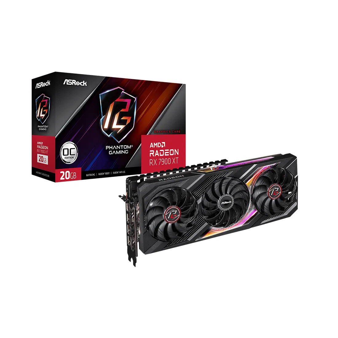Видеокарта 20Gb AsRock RX 7900 XT PG 20G OC