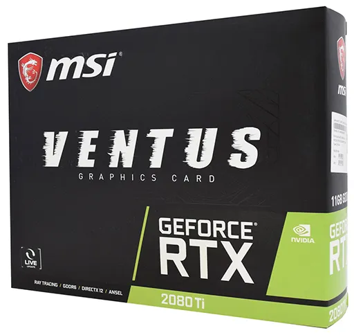 Видеокарта 11 GB MSI GeForce RTX 2080 Ti VENTUS
