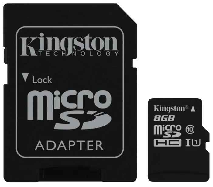 Карта памяти MicroSD 8GB Kingston SDC10G2/8GB