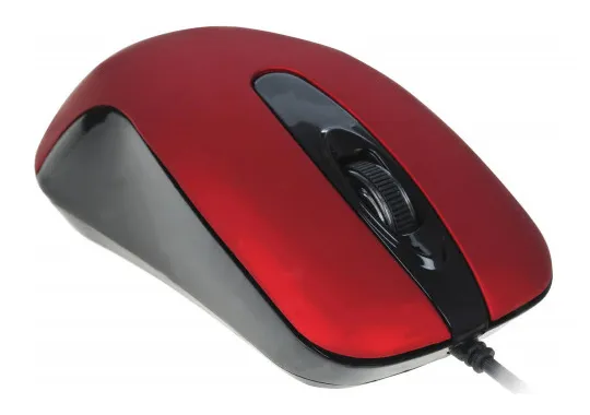 Компьютерная мышь Gembird MOP-400-R black-red