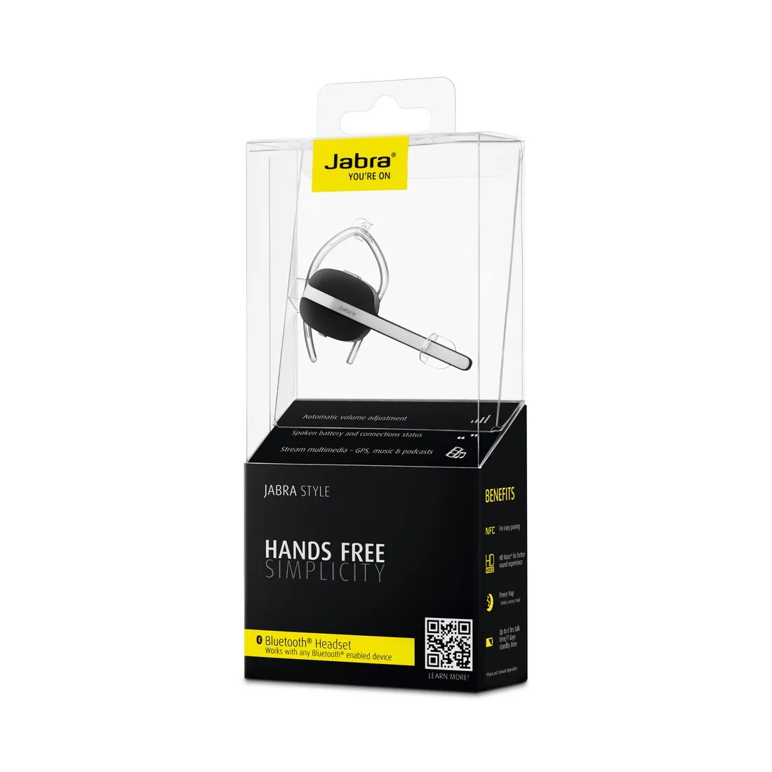 Bluetooth гарнитура Jabra Style Чёрный