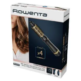 Фен-Щетка Rowenta CF6330F0 черный/ золотистый