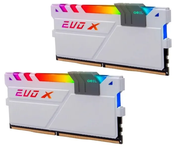 Оперативная память 16GB Kit GEIL EVO X II White с RGB GEXSG416GB3000C16ADC