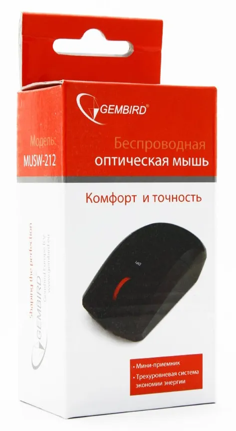 Компьютерная мышь Gembird MUSW-212 black