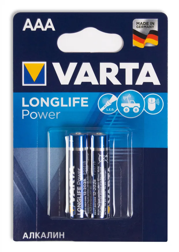 Батарейка VARTA LR03 Long Life Power 4шт