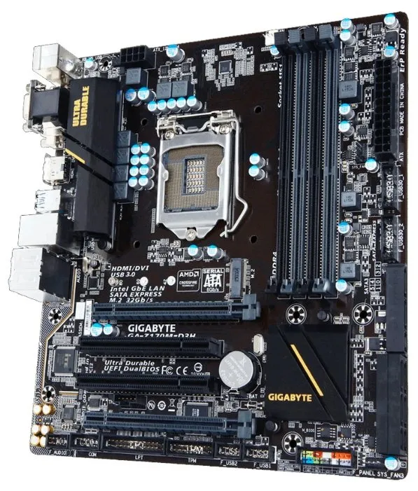 Материнская плата MB Gigabyte GA-H170M-D3H