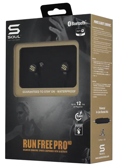 Bluetooth Гарнитура Soul Run Free Pro HD black