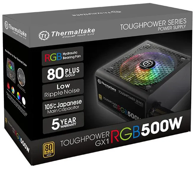 Блок питания 500W Thermaltake Toughpower GX1 RGB PS-TPD-0500NHFAGE-1