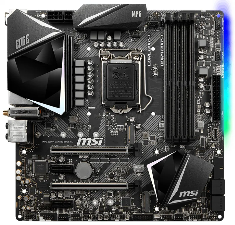 Материнская плата MSI MPG Z390M Gaming Edge AC