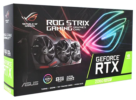 Видеокарта 8 GB ASUS RTX 2060 SUPER ROG-STRIX-RTX2060S-8G-EVO-GAMING