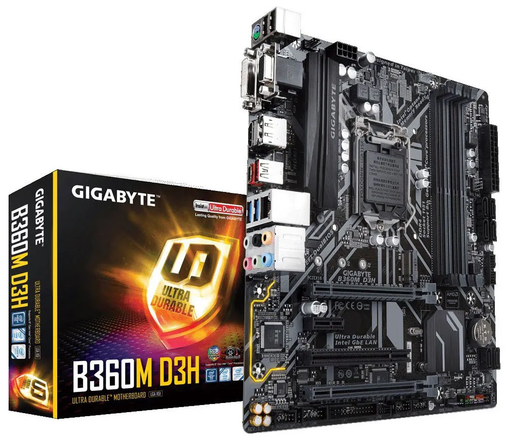 Материнская плата GIGABYTE B360M D3H 1.0 GAB36MD3H-00-G