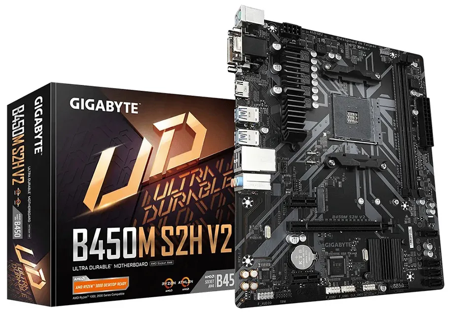 Материнская плата Gigabyte B450M S2H V2