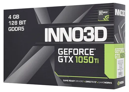 Видеокарта 4 GB Inno3D GTX 1050TI N105T2-1SDV-M5CM