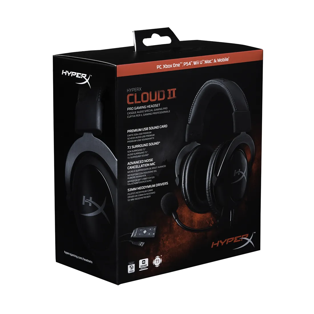 Наушники HyperX Cloud II - Pro Gaming Headset Gun Metal
