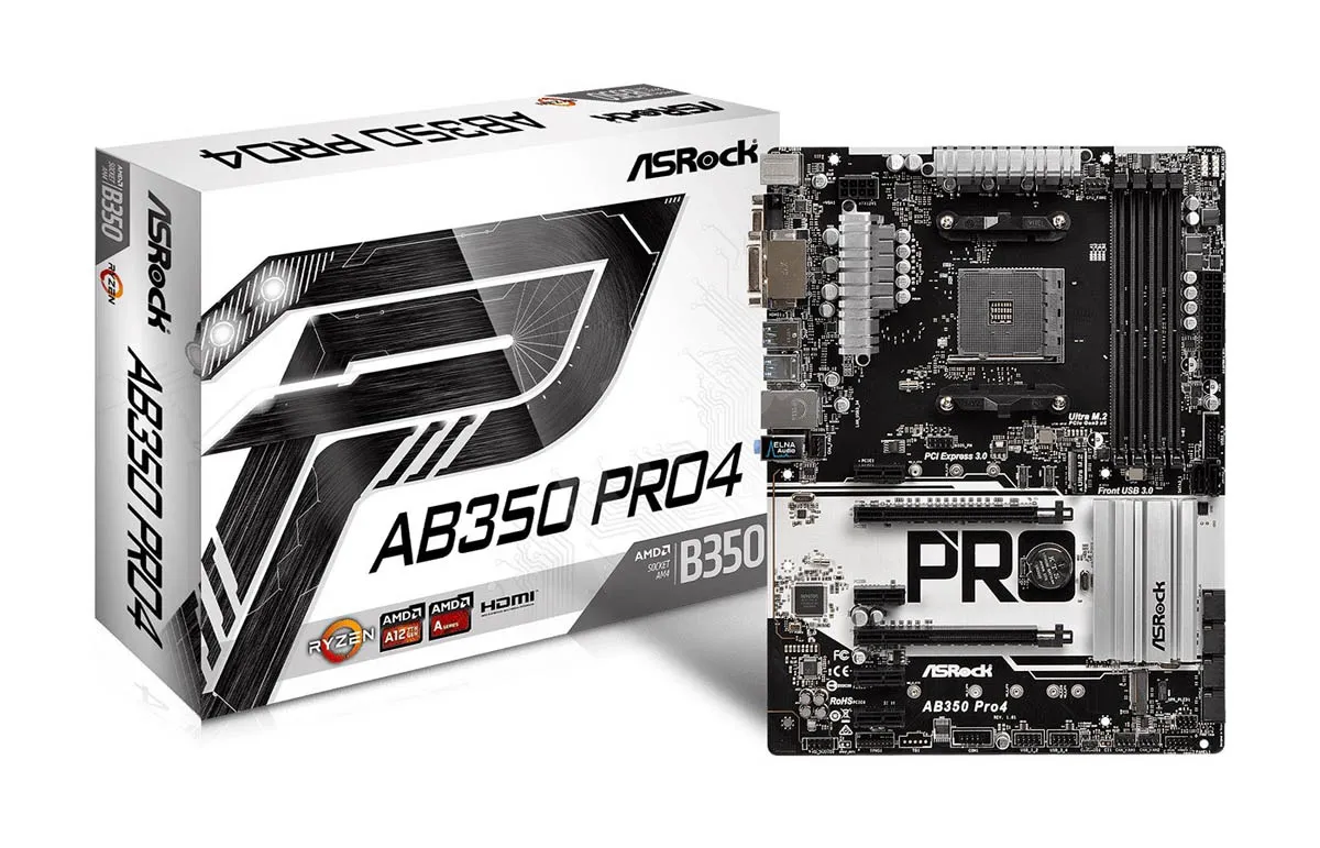 Материнская плата ASRock AB350 PRO4