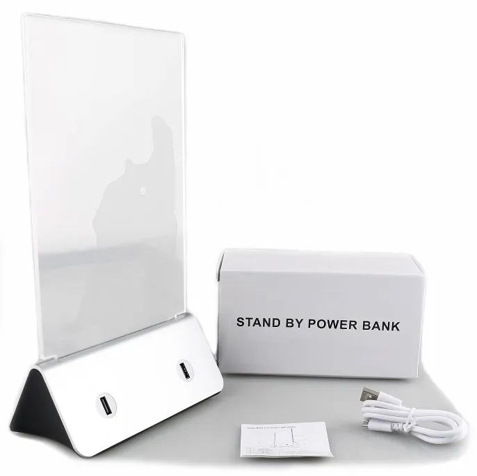 Внешний аккумулятор Menu 13000 mAh серебро комплект