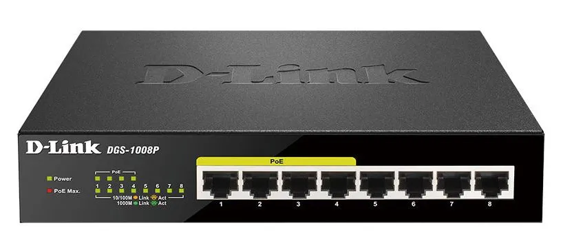 Коммутатор D-Link DGS-1008P/D2A
