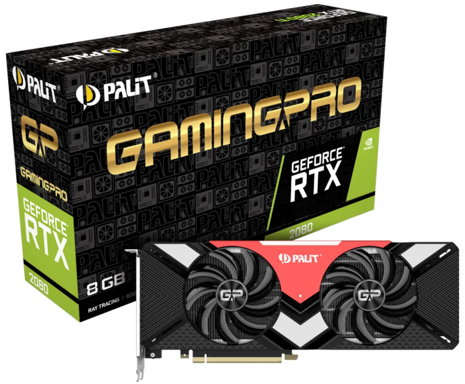 Видеокарта 8 Gb PALIT RTX2080 GAMING PRO NE62080T20P2-180A