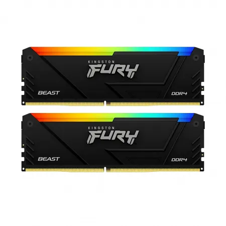 Комплект модулей памяти 32Gb kit Kingston FURY Beast RGB KF432C16BB12AK2/32